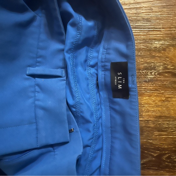 WHBM Slim Blue Trousers Ankle Length.  Waste Band and Belt  Loops. - Picture 3 of 4